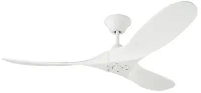 Visual Comfort - Maverick Ceiling Fan - Matte White - 3 Blades, Hand-Held Remote Control, Energy Efficient, 6 Speed DC Motor