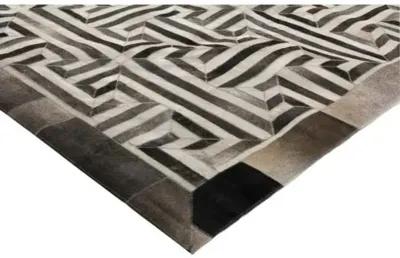 Geometric Hide - Gray/White - Exquisite Rugs - Gray - 9'6"x13'6"