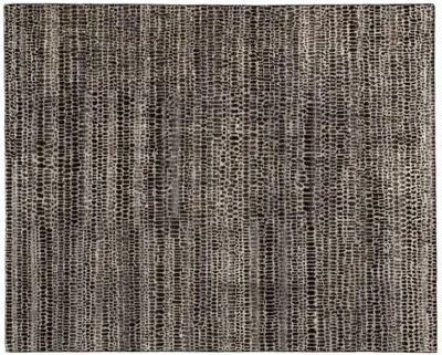 Kinetic Hand-Knotted Rug - Black/Ivory - Pollack - Black