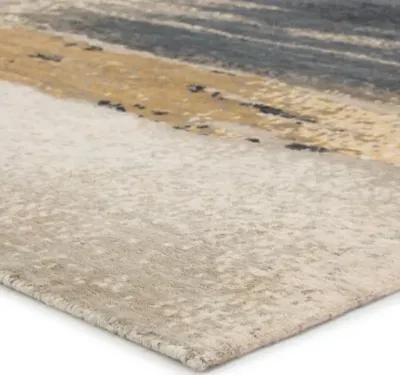 Migonne Hand-Knotted Rug - Gold/Gray - Zoe Bios - Gold