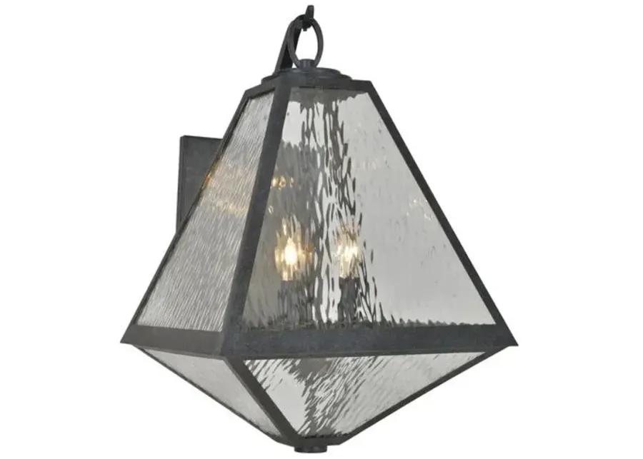 Glacier Outdoor Sconce - Black Charcoal - Crystorama