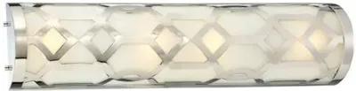 1-Light Bath Bar - Polished Nickel - Crystorama - Silver