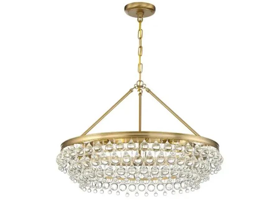 Calypso 6-Light Large Chandelier - Vibrant Gold - Crystorama