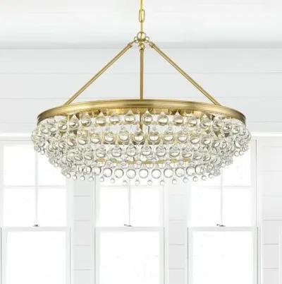 Calypso 6-Light Chandelier - Crystorama - Gold