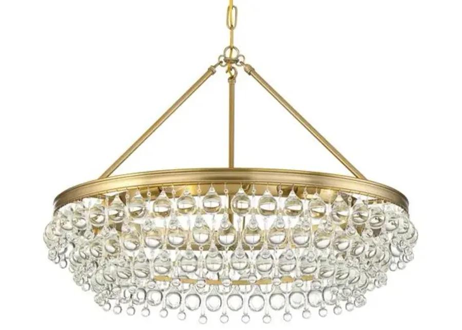 Calypso 6-Light Large Chandelier - Vibrant Gold - Crystorama