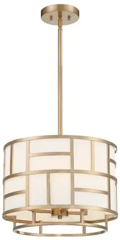 Danielson 4-Light Chandelier - Vibrant Gold - Crystorama