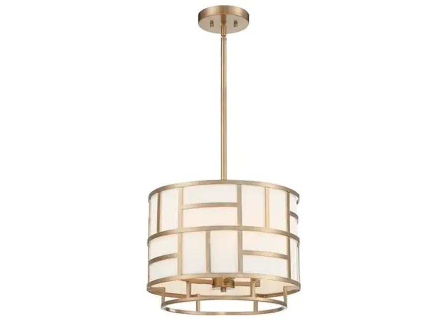 Danielson 4-Light Chandelier - Vibrant Gold - Crystorama