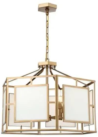 Hillcrest 6-Light Chandelier - Vibrant Gold - Crystorama