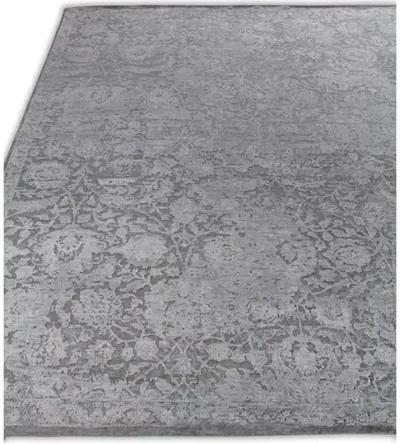 Meena Hand-Knotted Rug - Silver - Exquisite Rugs - Silver