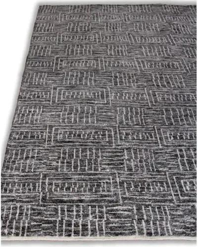 Inza Hand-Knotted Rug - Black - Exquisite Rugs - Black