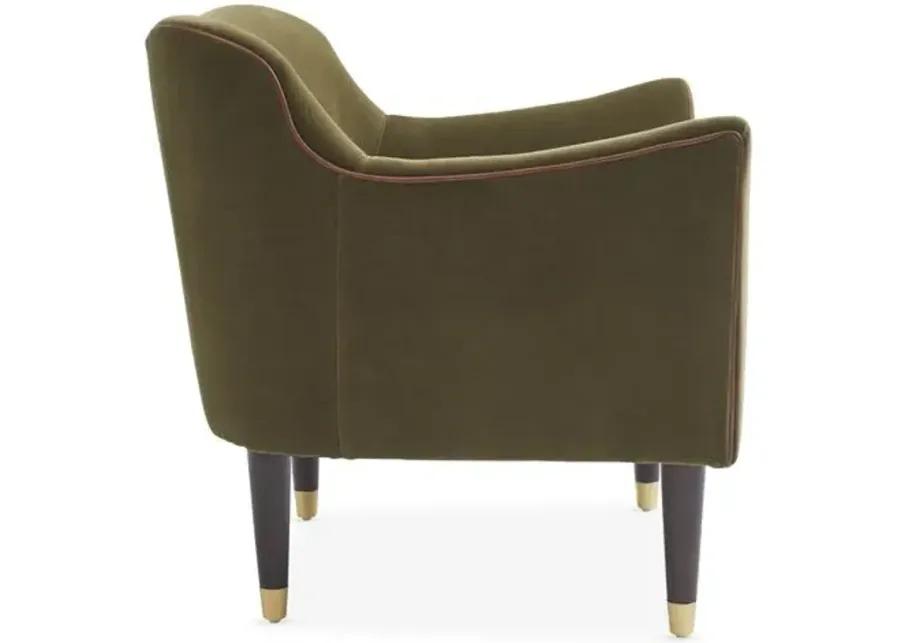 Alexander Accent Chair - Velvet - Kim Salmela - Handcrafted - Green, Comfortable, Durable, Velvet Upholstery