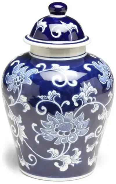 11" Lisse Classic Ginger Jar - Blue/White