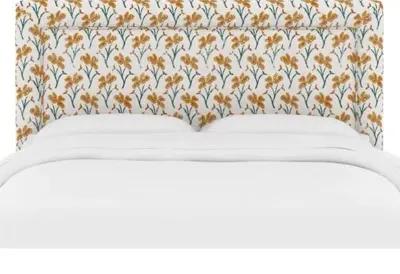 Collins Headboard - Marigold Floral - Handcrafted - Yellow