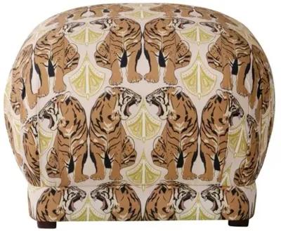 Benton Ottoman - Blush Tiger - Cloth & Company - Handcrafted - Pink