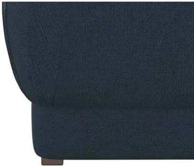 Benton Ottoman - Navy - Cloth & Company - Handcrafted - Blue