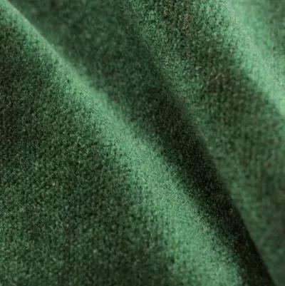 Benton Ottoman - Emerald Velvet - Cloth & Company - Handcrafted - Green