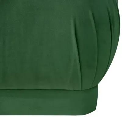 Benton Ottoman - Emerald Velvet - Cloth & Company - Handcrafted - Green