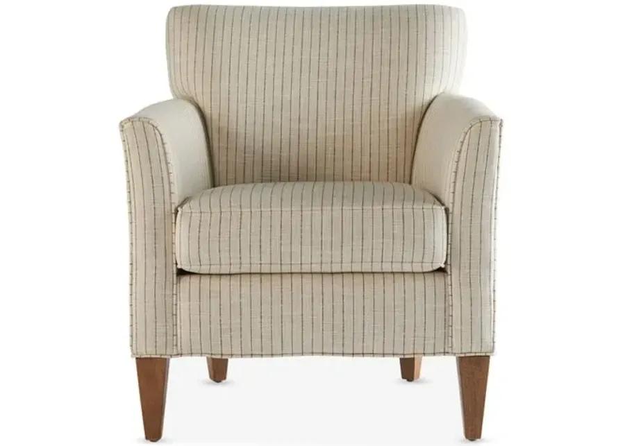 Gramercy Accent Chair - Gray Stripe - Black, Comfortable, Durable