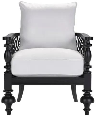 Hemingway Outdoor Accent Chair - Black/Natural - Lane Venture - White, Comfortable, Durable, Cushioned, Easy To Clean