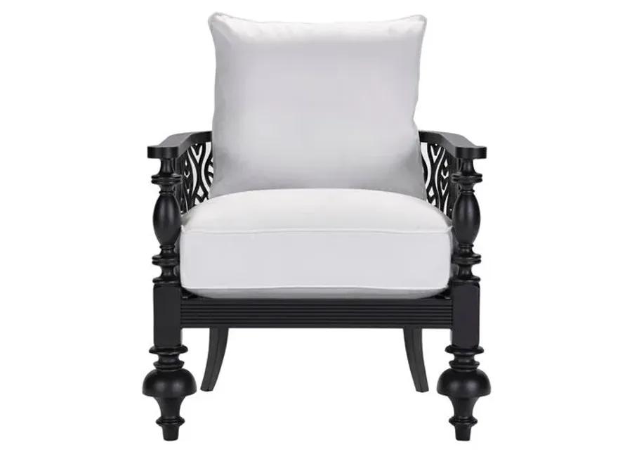 Hemingway Outdoor Accent Chair - Black/Natural - Lane Venture - White, Comfortable, Durable, Cushioned, Easy To Clean