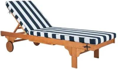 Siesta Outdoor Chaise - Navy/White Cabana - Blue - Comfortable, Sturdy, Stylish