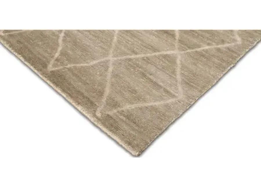 Nehon Hand-Knotted Rug - Brown - STARK - Brown