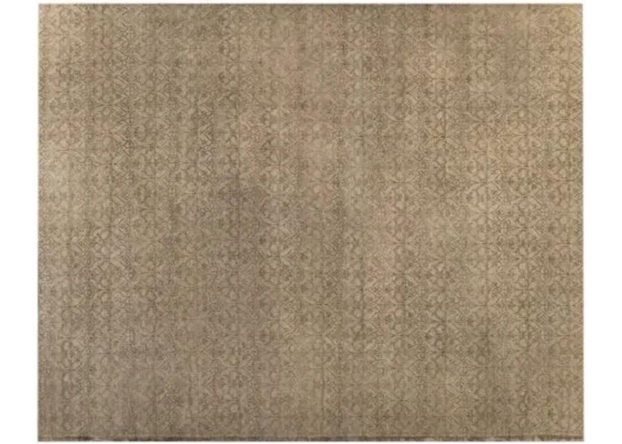 Tisra Hand-Knotted Rug - Brown - STARK - Brown