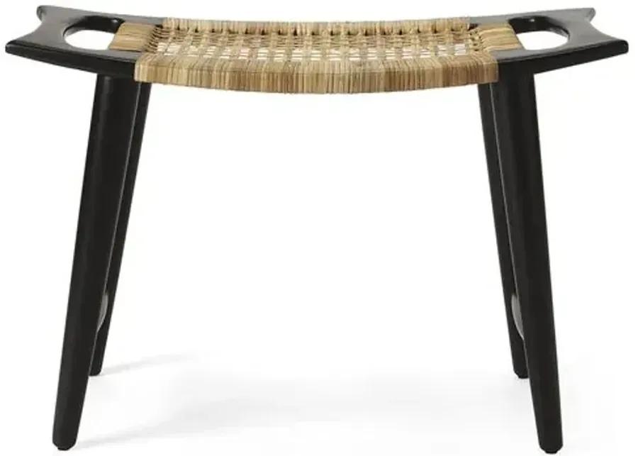 Leila Stool - Black - Beige