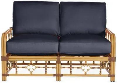 Mimi Outdoor Loveseat - Navy - Blue