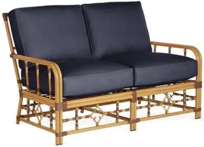 Mimi Outdoor Loveseat - Navy - Blue