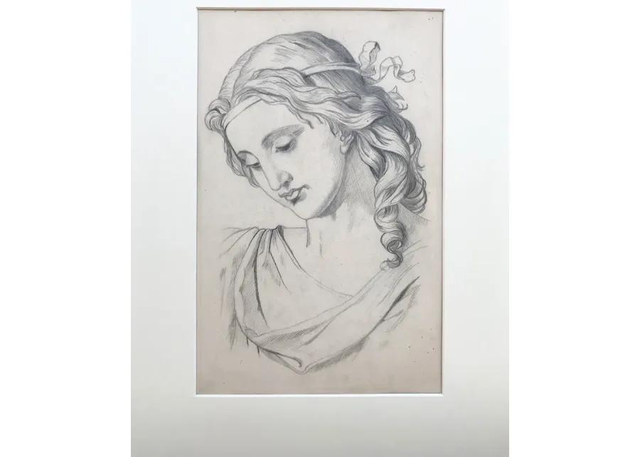 19th-C Renaissance-Style Portrait - Antiquarian Art Company - Gray