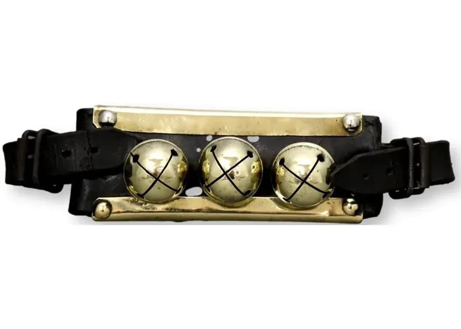 Antique English Sleigh Bells - Rose Victoria - Black