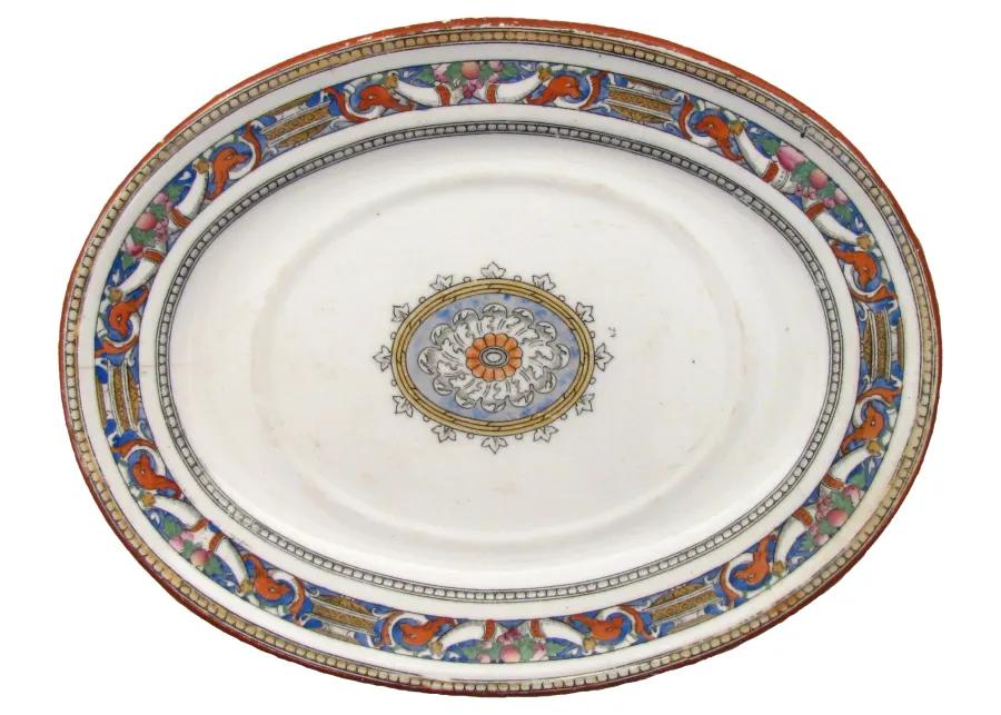 Antique Minton Platter - C.1875 - Chez Vous - White