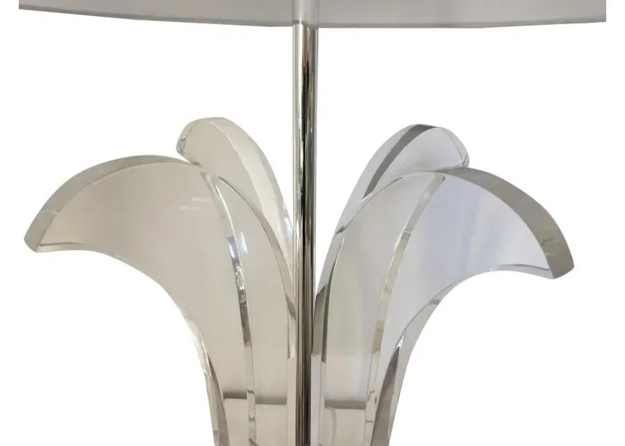 Lucite Palm Lamp & Shade - C the Light Interiors