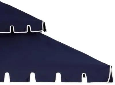 Liz Two-Tier Square Patio Umbrella - Navy - Blue