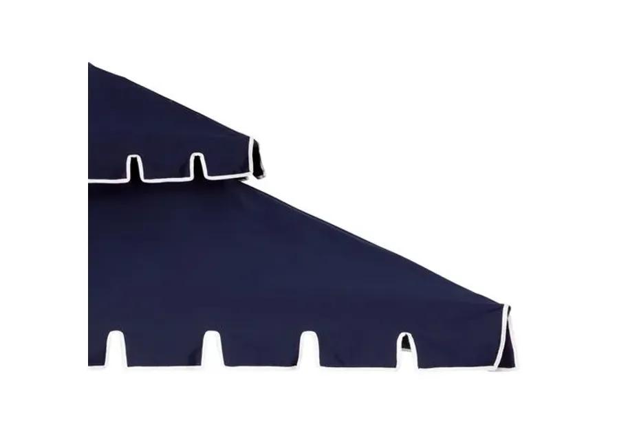 Liz Two-Tier Square Patio Umbrella - Navy - Blue