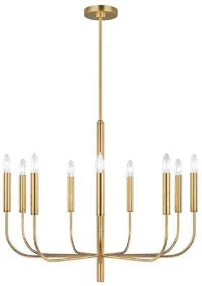 Visual Comfort - Brianna 9-Light Chandelier - Burnished Brass - Gold