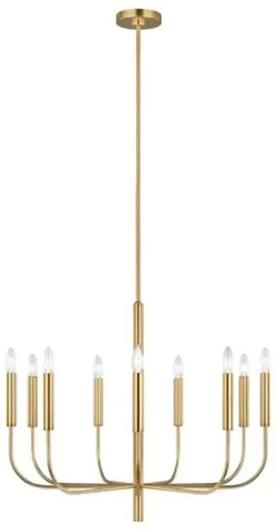 Visual Comfort - Brianna 9-Light Chandelier - Burnished Brass - Gold