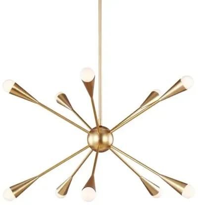 Visual Comfort - Jax 10-Light Chandelier - Burnished Brass - Gold