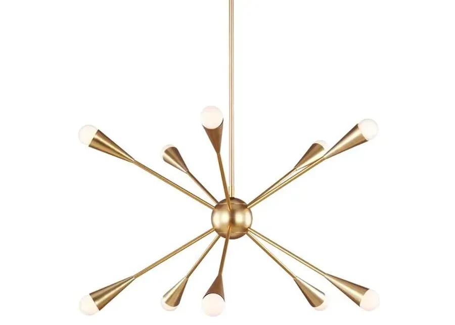 Visual Comfort - Jax 10-Light Chandelier - Burnished Brass - Gold