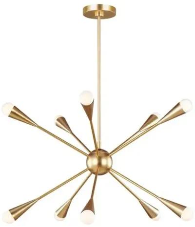 Visual Comfort - Jax 10-Light Chandelier - Burnished Brass - Gold