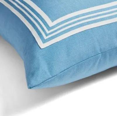 Kit Outdoor Pillow - Blue/White