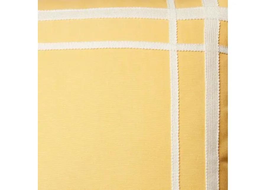 Kit Outdoor Pillow - Yellow/White