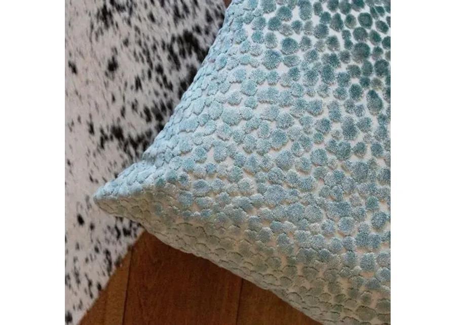 Pebbles 14x20 Lumbar Pillow - Teal Velvet - The Piper Collection