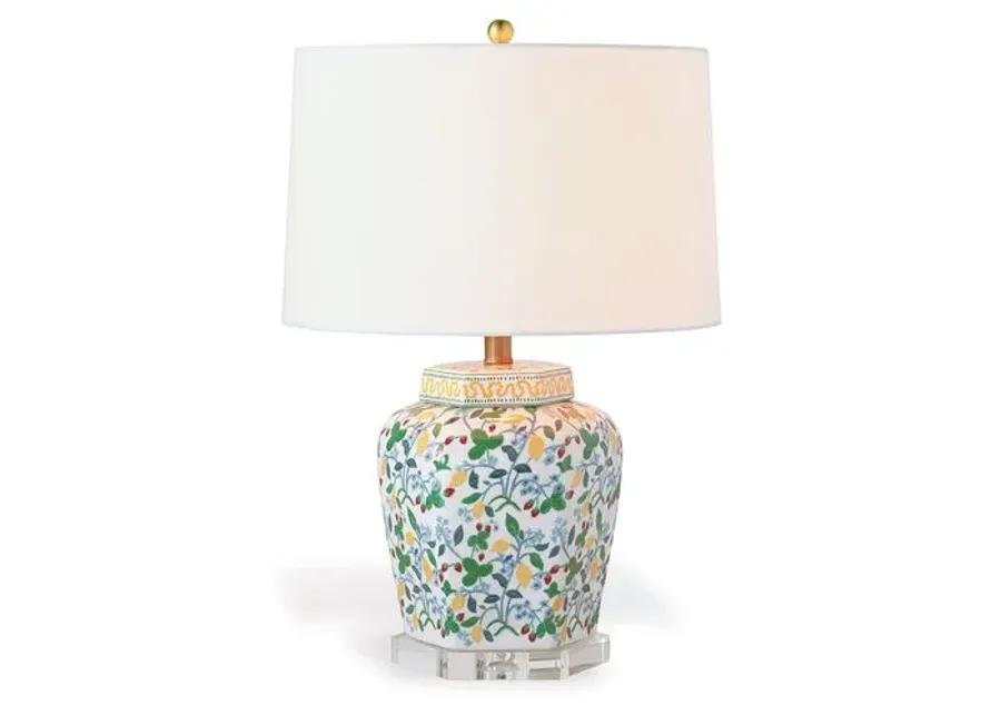 Port 68 - Crewel Summer Table Lamp - White