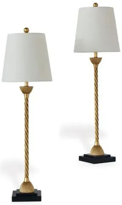 Port 68 - Set of 2 Delfern Buffet Table Lamps - Gold