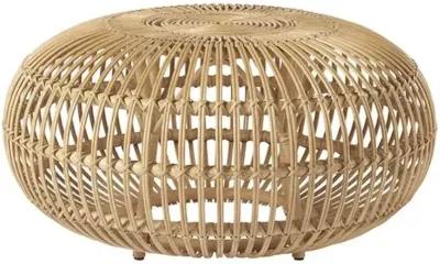 Scatter Rattan Ottoman - Natural - Brown