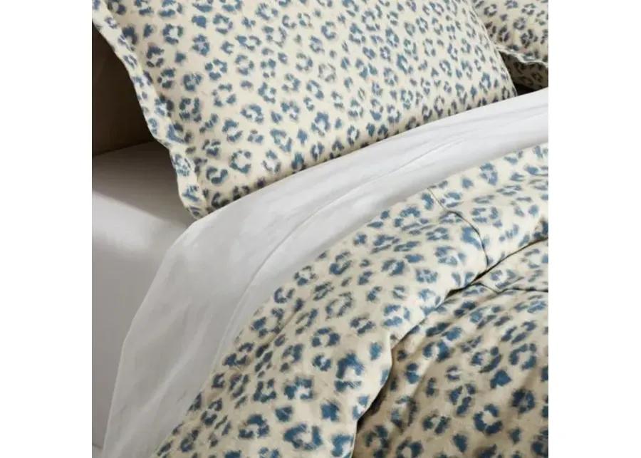 Carrie Leopard Duvet Cover - Blue