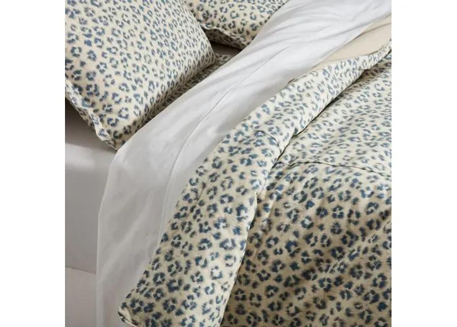 Carrie Leopard Duvet Cover - Blue