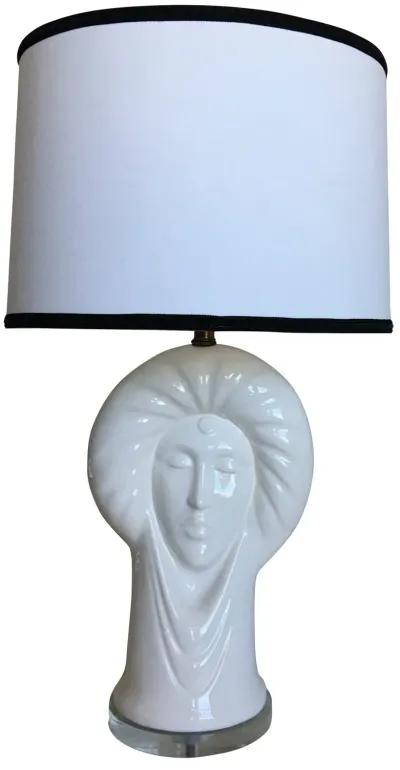 Italian Ceramic Heads Lamp - C the Light Interiors